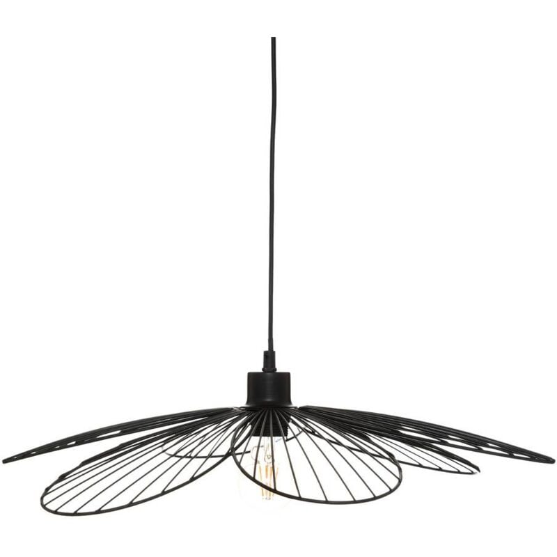 foto del prodotto atmosphera lampada a sospensione in metallo nero fleur d57cm cr ateur d int rieur