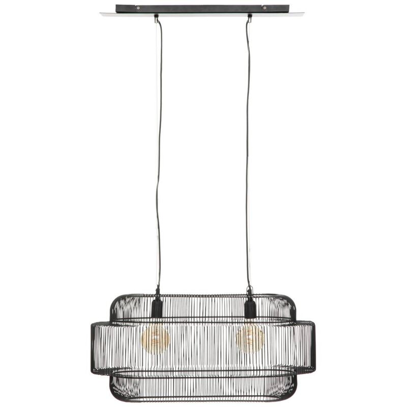 foto del prodotto atmosphera lampada a sospensione in metallo nero stora d72,5cm cr ateur d int rieur