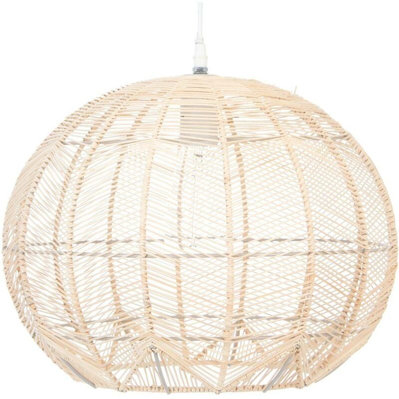 foto del prodotto atmosphera lampada a sospensione kita in rattan d38cm cr ateur d int rieur