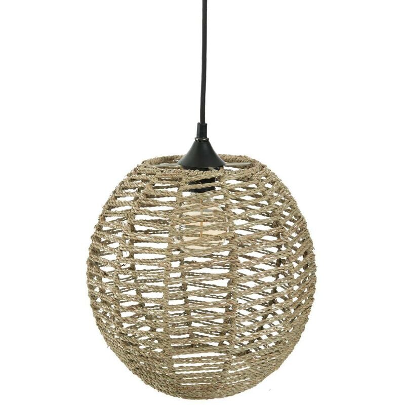 foto del prodotto atmosphera lampada a sospensione rana in rattan d33cm cr ateur d int rieur