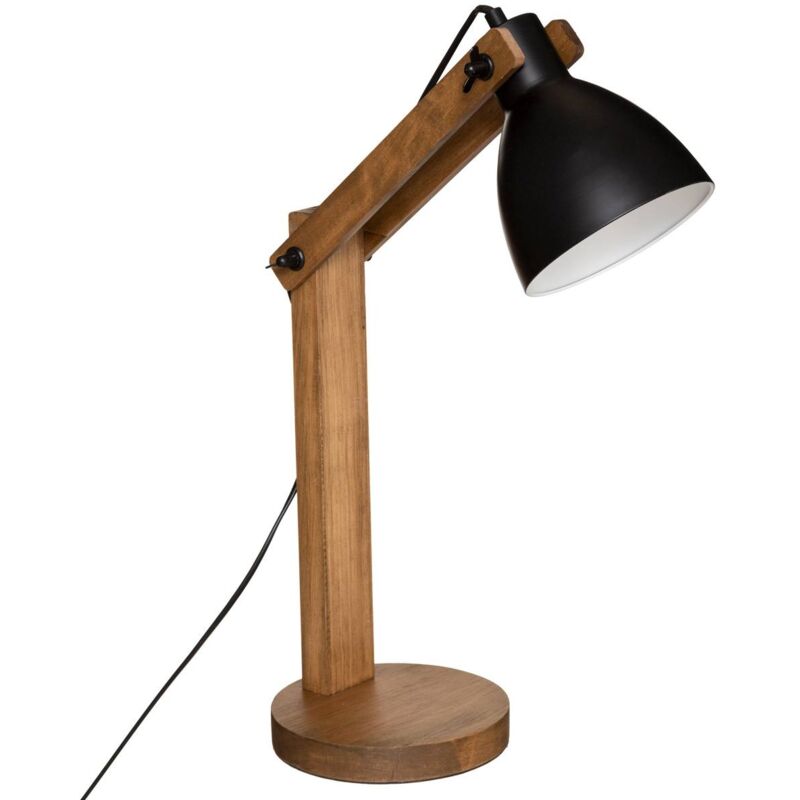 foto del prodotto atmosphera lampada ad arco cuba in pino nero h56cm cr ateur d int rieur