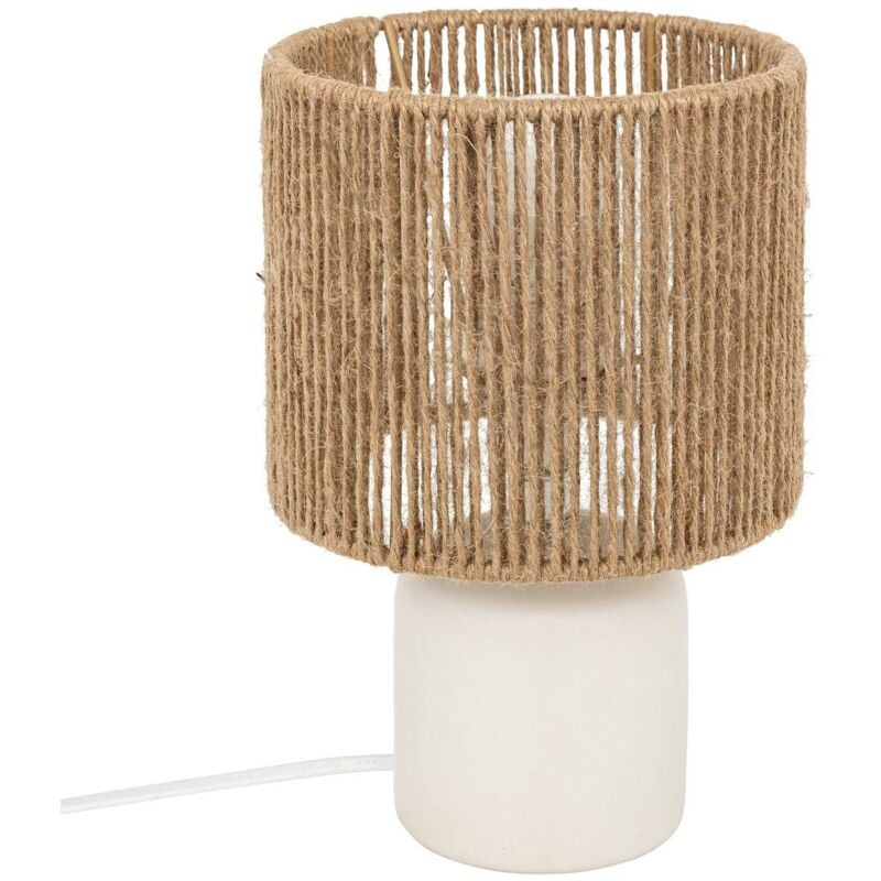 foto del prodotto atmosphera lampada da tavolo koby bianco h24cm cr ateur d int rieur