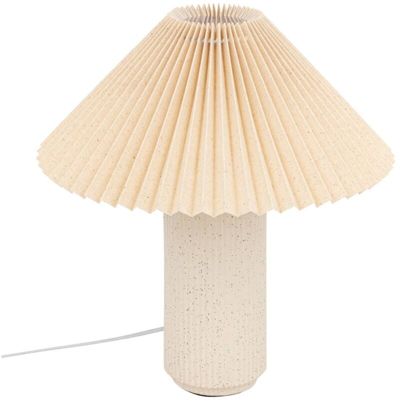 foto del prodotto atmosphera lampada da tavolo talya porcelaine beige h38cm cr ateur d int rieur