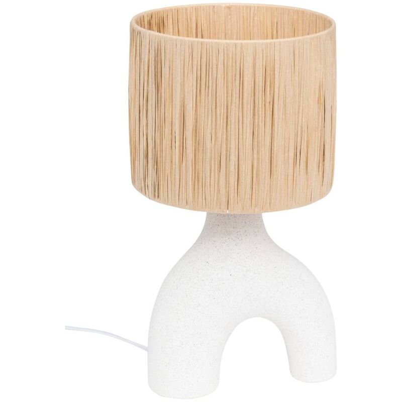 foto del prodotto atmosphera lampada da tavolo tania ceramic white h47cm cr ateur d int rieur