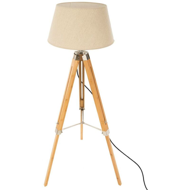 foto del prodotto atmosphera lampada da terra a treppiede runo in bamb bianco avorio h145cm cr ateur d int rieur