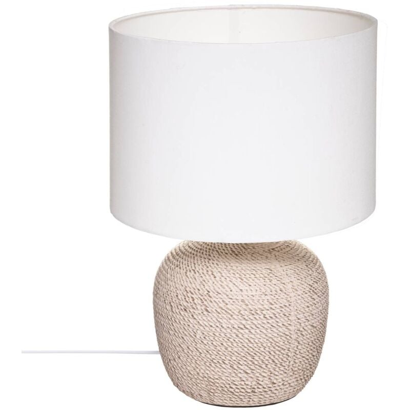 foto del prodotto atmosphera lampada davia in ceramica bianca h40cm cr ateur d int rieur