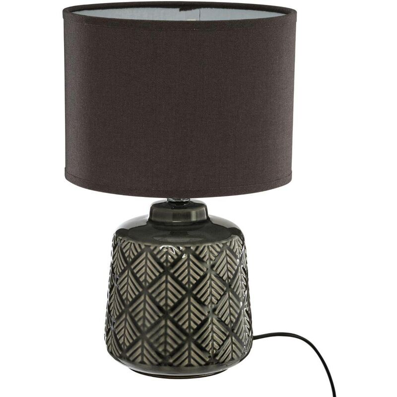foto del prodotto atmosphera lampada ilou in ceramica grigio ardesia h35cm cr ateur d int rieur