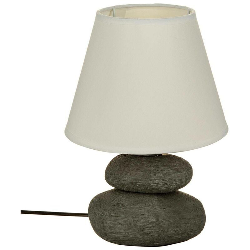 foto del prodotto atmosphera lampada in ceramica sea h30cm grigio cr ateur d int rieur