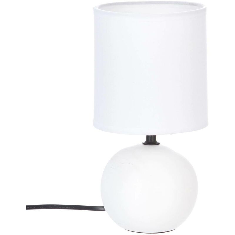 foto del prodotto atmosphera - lampada in ceramica tim o bianco opaco h25cm cr ateur d'int rieur