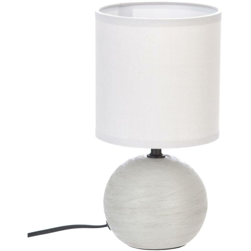foto del prodotto atmosphera lampada in ceramica tim o grigio topo striato h25cm cr ateur d int rieur