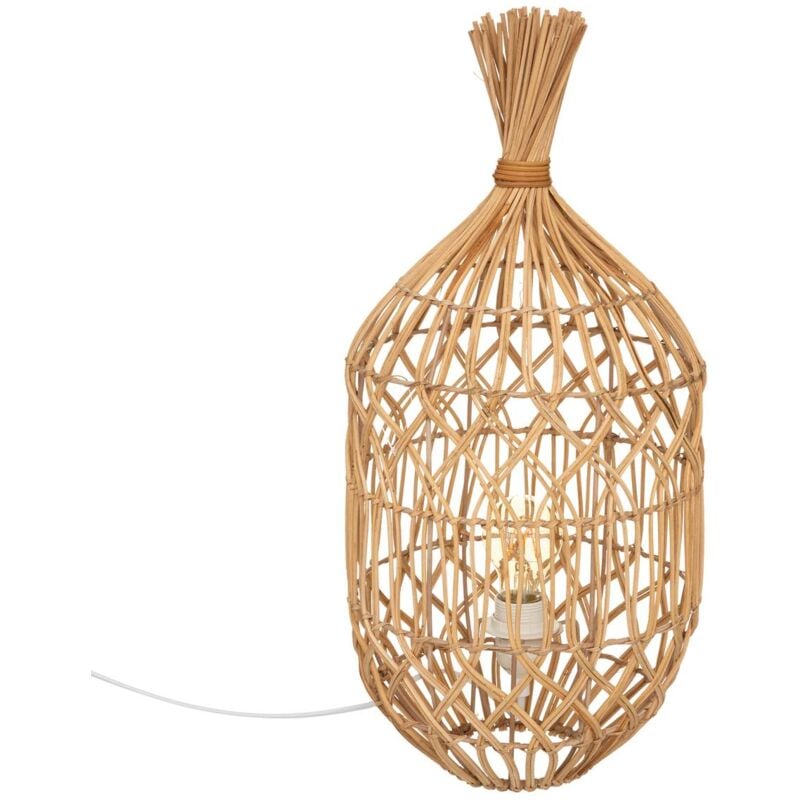 foto del prodotto atmosphera lampada in rattan milou h55cm cr ateur d int rieur