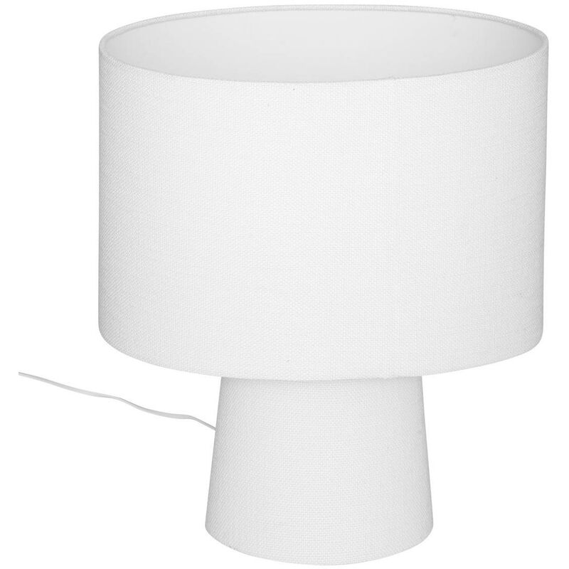 foto del prodotto atmosphera lampada in tessuto eira h45cm bianco cr ateur d int rieur