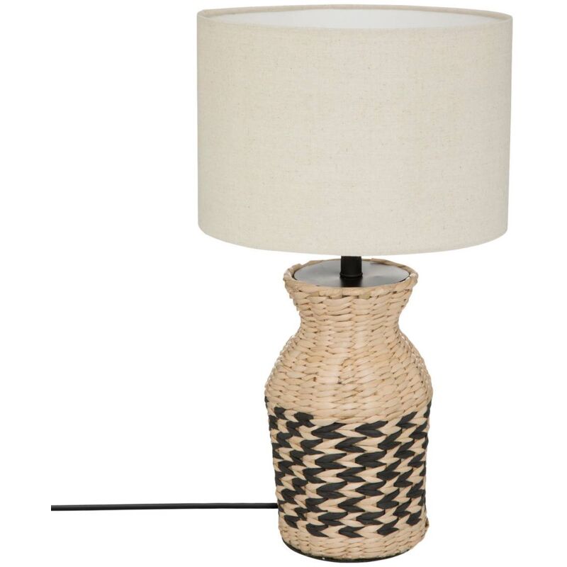 foto del prodotto atmosphera lampada jacinthe in juta nera h49cm cr ateur d int rieur