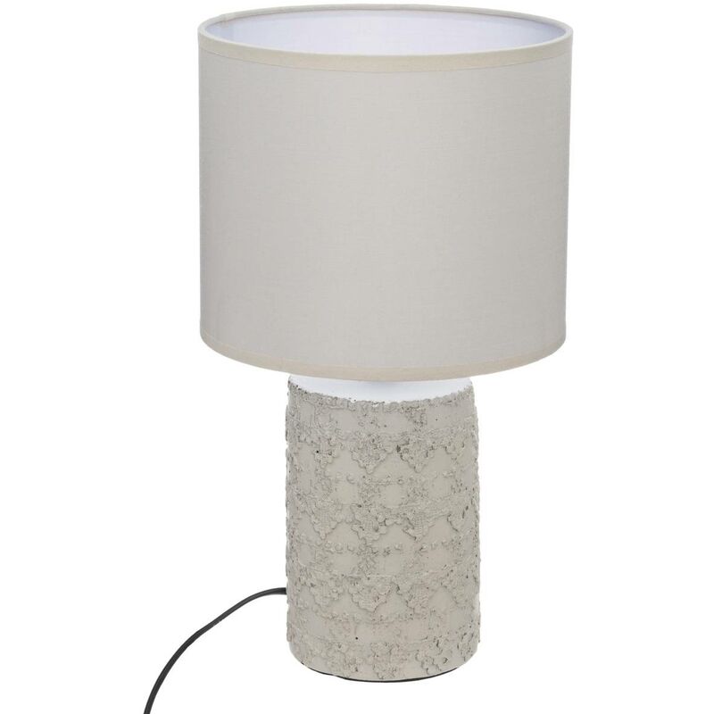 foto del prodotto atmosphera lampada melo in ceramica beige h34cm cr ateur d int rieur