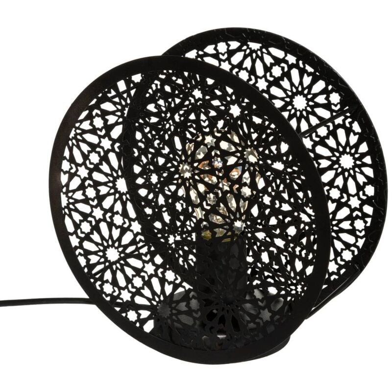 foto del prodotto atmosphera lampada rotonda lonzo in metallo nero d22cm cr ateur d int rieur