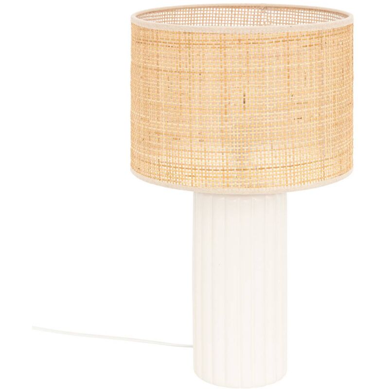 foto del prodotto atmosphera lampada tylia in ceramica bianca h47cm cr ateur d int rieur