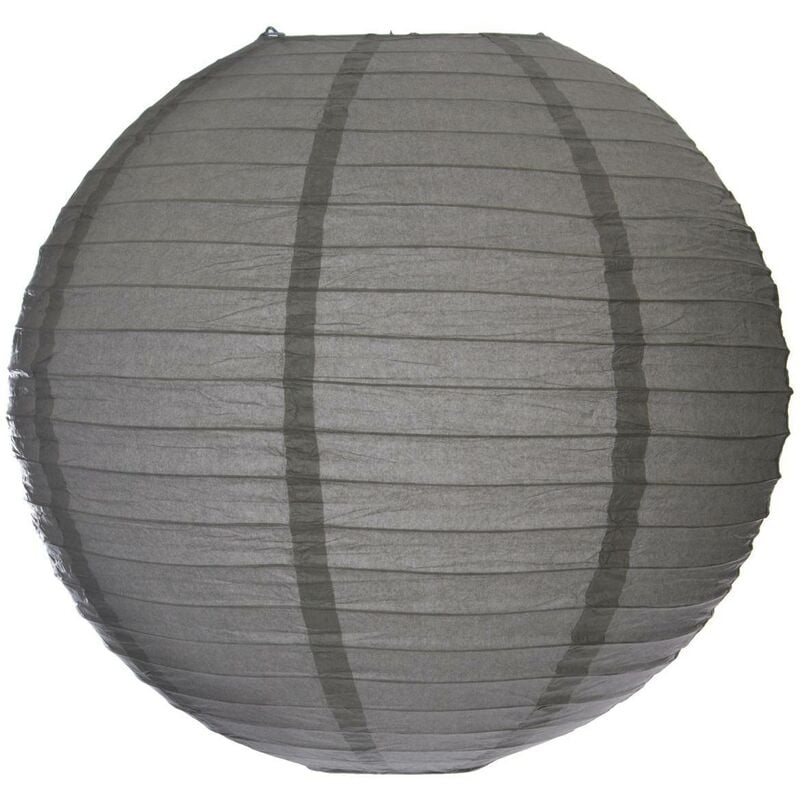 foto del prodotto atmosphera lanterna a sfera di carta d45cm grigio antracite cr ateur d int rieur