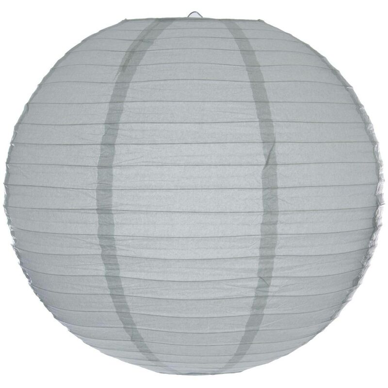 foto del prodotto atmosphera lanterna a sfera di carta d45cm grigio chiaro cr ateur d int rieur