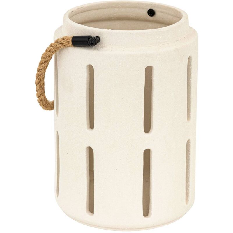 foto del prodotto atmosphera lanterna in ceramica nuna white h22cm cr ateur d int rieur