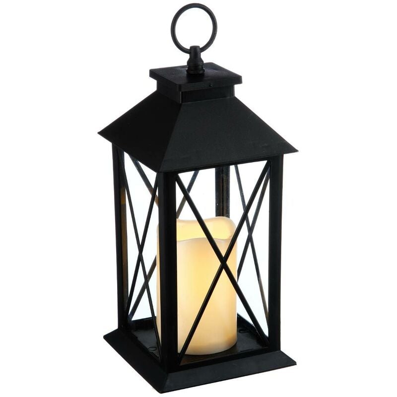 foto del prodotto atmosphera lanterna led h28cm nero cr ateur d int rieur