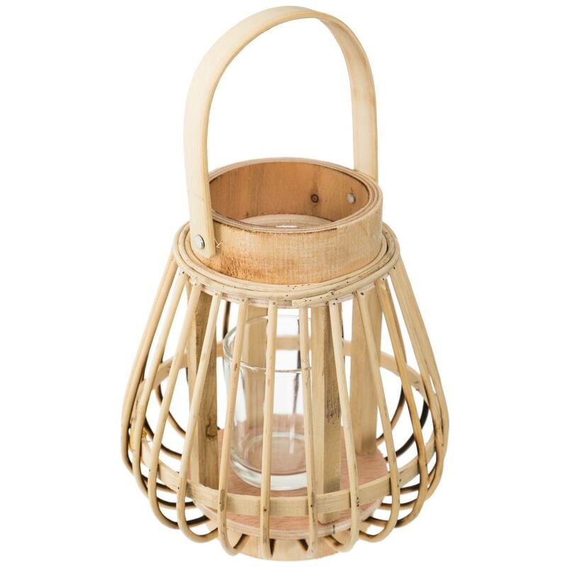 foto del prodotto atmosphera lanterna rania in rattan 14x16cm cr ateur d int rieur