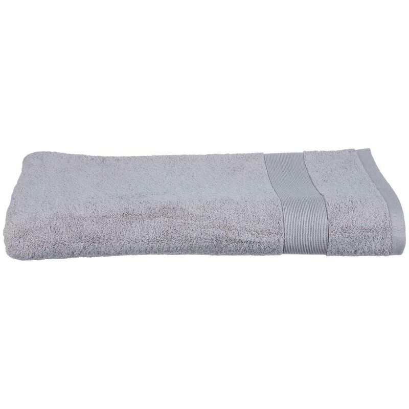 foto del prodotto atmosphera lenzuolo da bagno in cotone grigio tortora essentiel 100x150cm cr ateur d int rieur