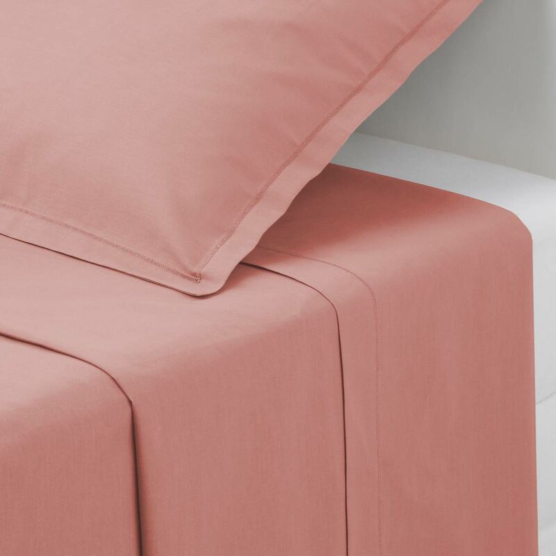foto del prodotto atmosphera lenzuolo piatto carina in cotone rosa blush 240x290cm cr ateur d int rieur