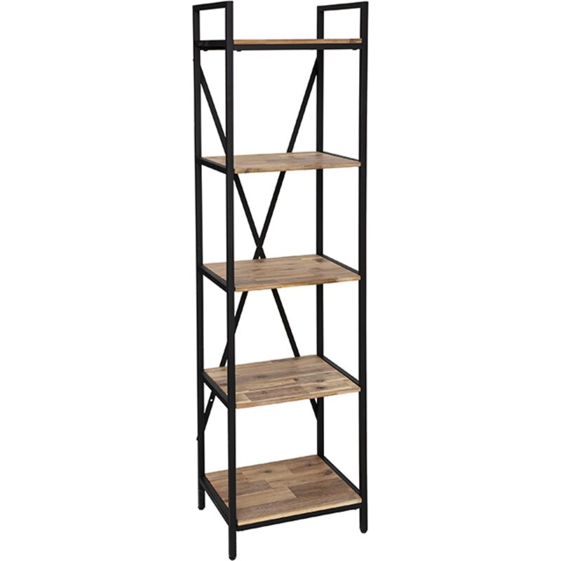 foto del prodotto atmosphera - libreria in acacia e metallo edena 45x180cm cr ateur d'int rieur