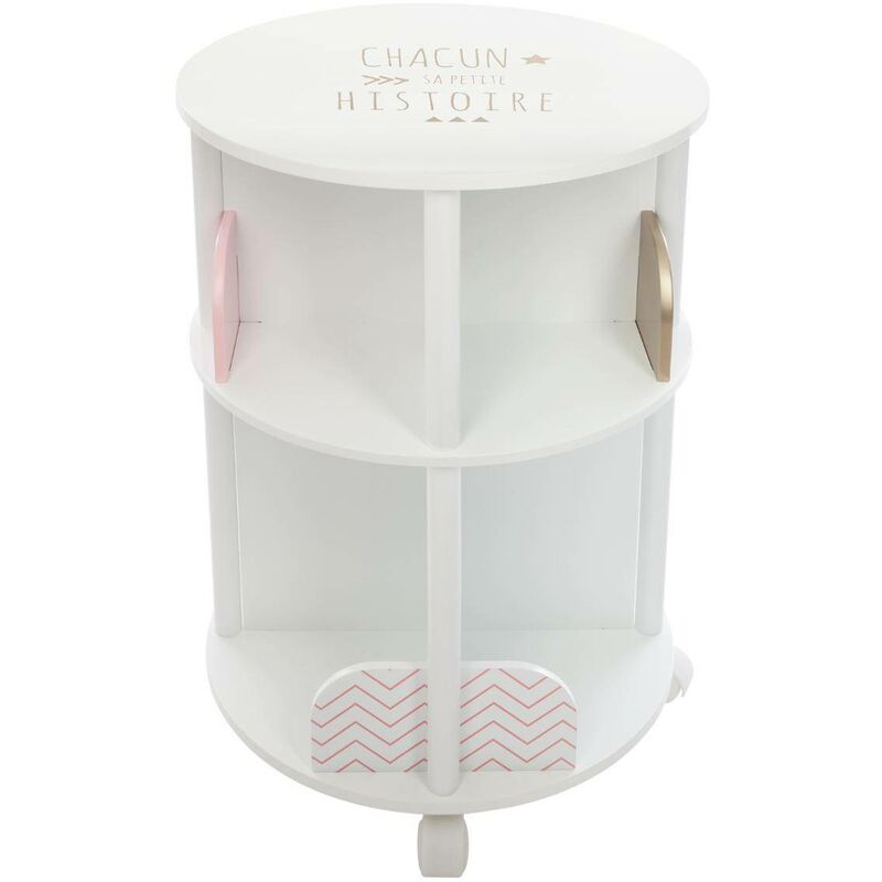 foto del prodotto atmosphera libreria rotonda per bambini rosa h59cm cr ateur d int rieur