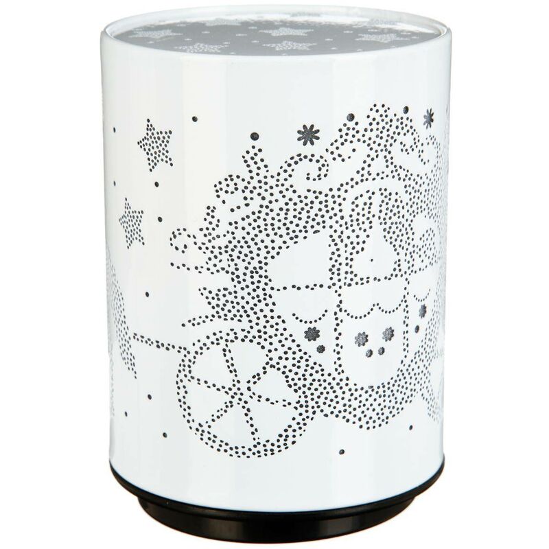 foto del prodotto atmosphera luce notturna per bambini a led push in metallo d8cm caleche bianco cr ateur d int rieur