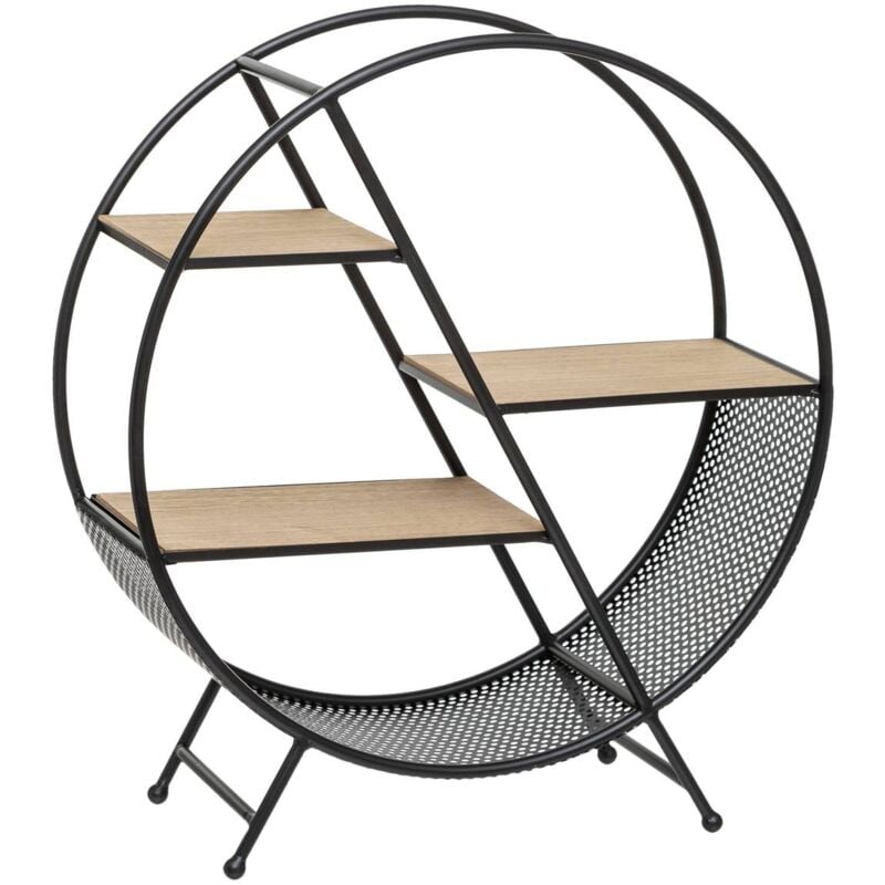 foto del prodotto atmosphera - mensola rotonda timeo nera d50cm cr ateur d'int rieur