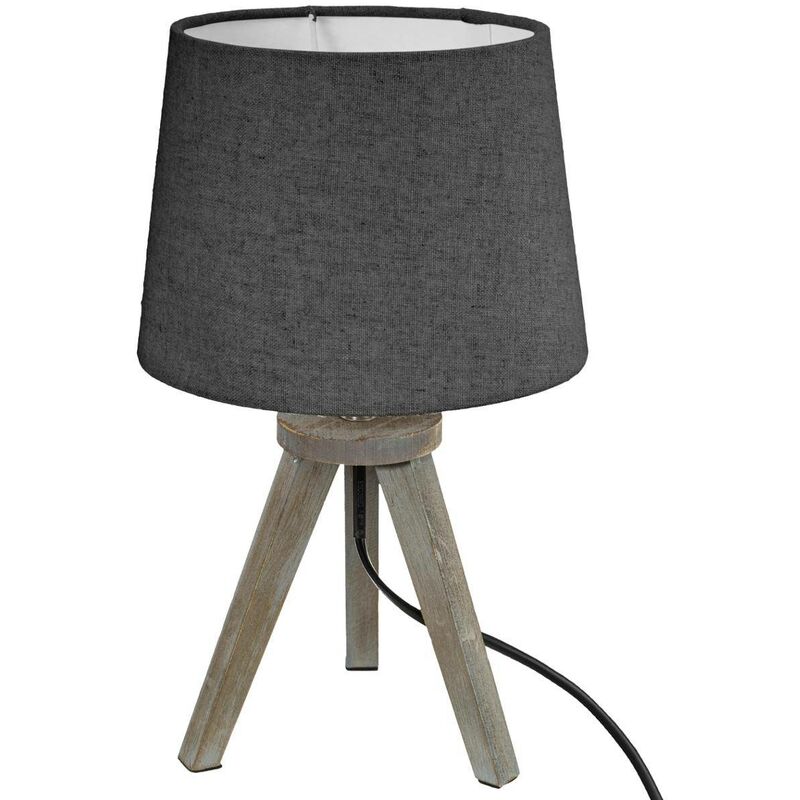 foto del prodotto atmosphera mini lampada a treppiede grigia h31cm cr ateur d int rieur