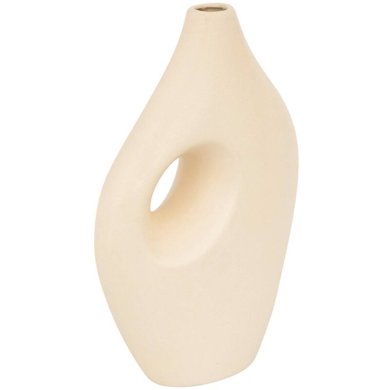 foto del prodotto atmosphera nola vaso in ceramica beige h30cm cr ateur d int rieur