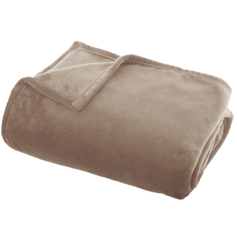 foto del prodotto atmosphera ollis, un giaciglio di flanella beige 130x180cm cr ateur d int rieur