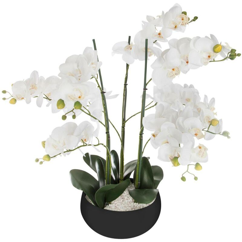 foto del prodotto atmosphera orchidea artificiale in ceramica nera h65cm cr ateur d int rieur