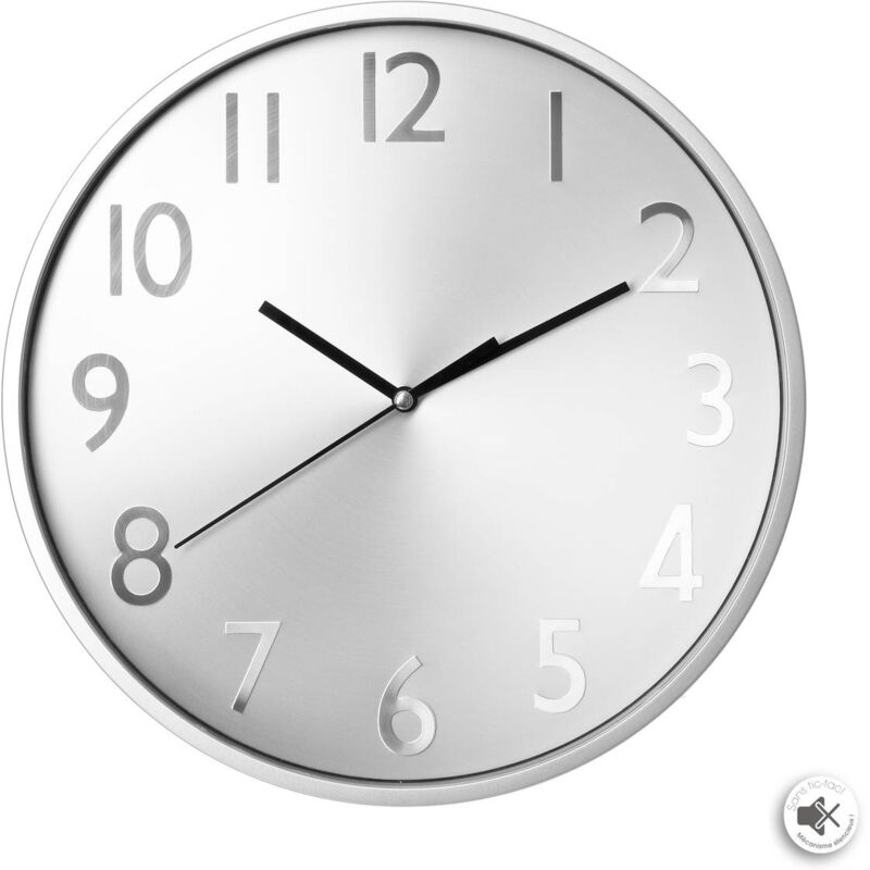 foto del prodotto atmosphera orologio anae in metallo argentato d30cm cr ateur d int rieur