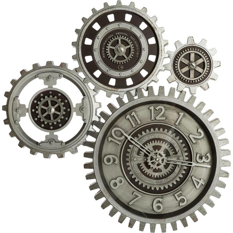 foto del prodotto atmosphera orologio da parete derek per soggiorno e sala da pranzo, design moderno, nero 57 cm, elegante e funzionale