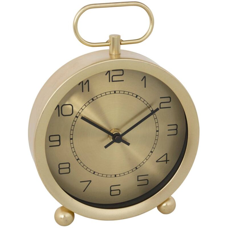 foto del prodotto atmosphera orologio da tavolo irina metallo dorato h19cm cr ateur d int rieur