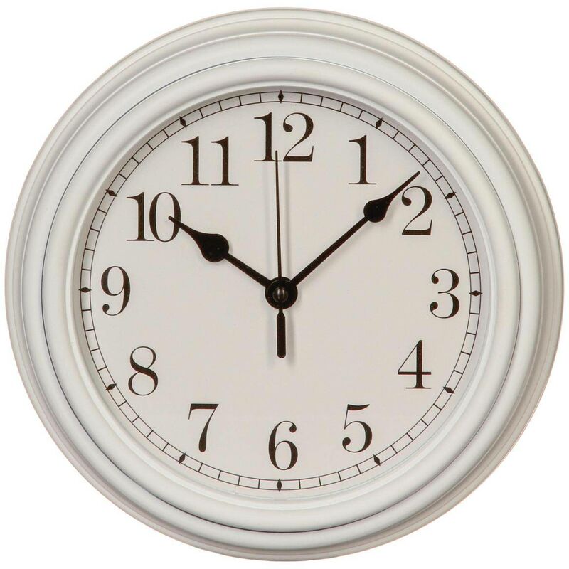 foto del prodotto atmosphera orologio evan con modanature d22cm bianco cr ateur d int rieur