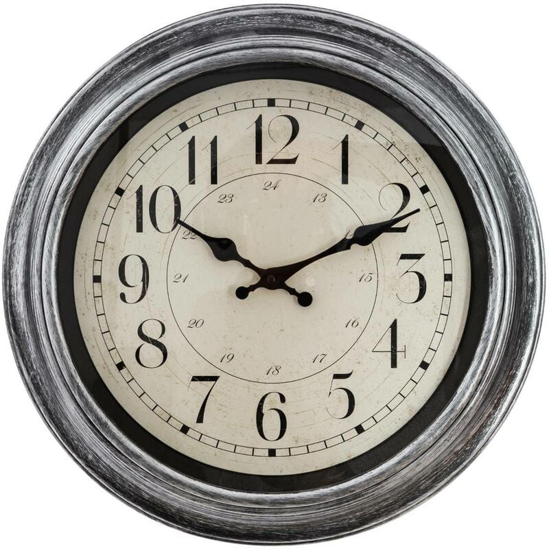 foto del prodotto atmosphera orologio ilan con modanature d40cm grigio cr ateur d int rieur