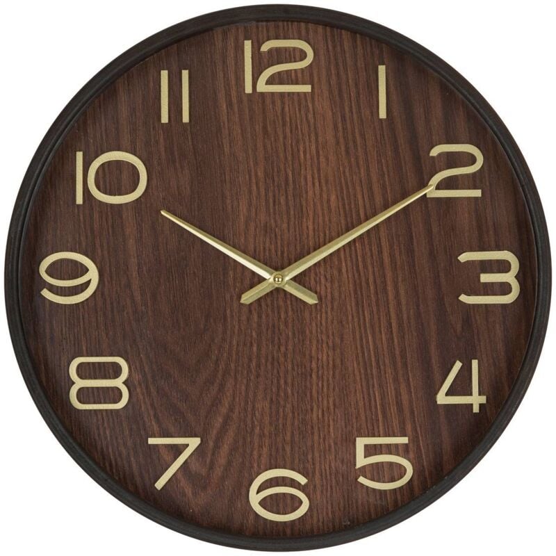 foto del prodotto atmosphera orologio in legno ivana d38cm cr ateur d int rieur