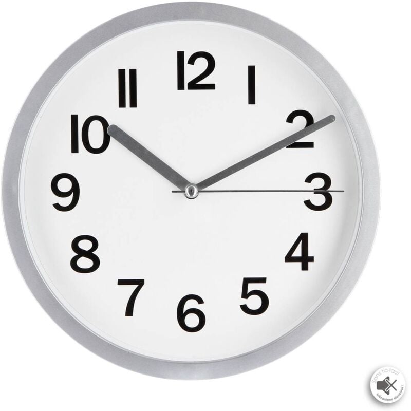 foto del prodotto atmosphera orologio in plastica loly d22cm grigio cr ateur d int rieur