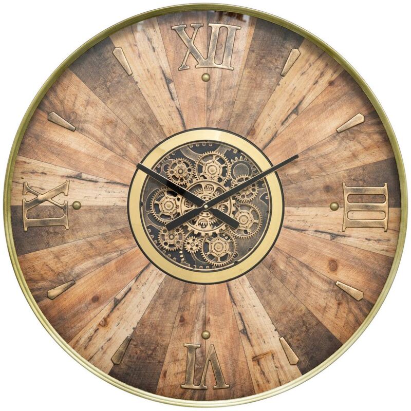 foto del prodotto atmosphera orologio keane marrone d80cm cr ateur d int rieur