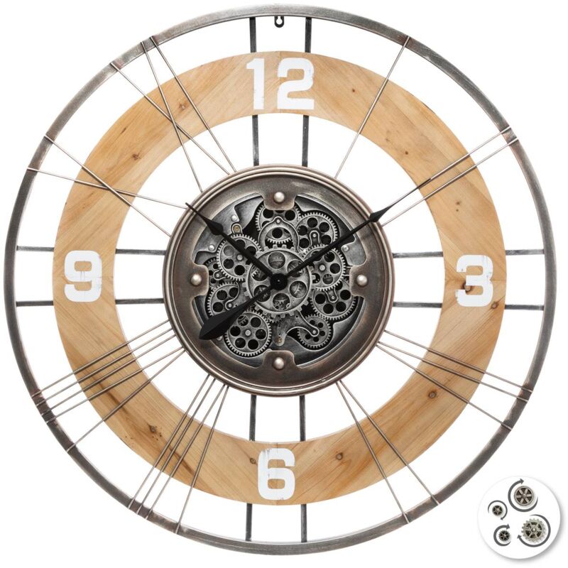 foto del prodotto atmosphera orologio lana multicolore d90cm cr ateur d int rieur