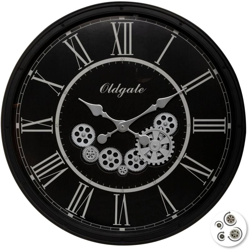 foto del prodotto atmosphera orologio loann nero d76cm cr ateur d int rieur