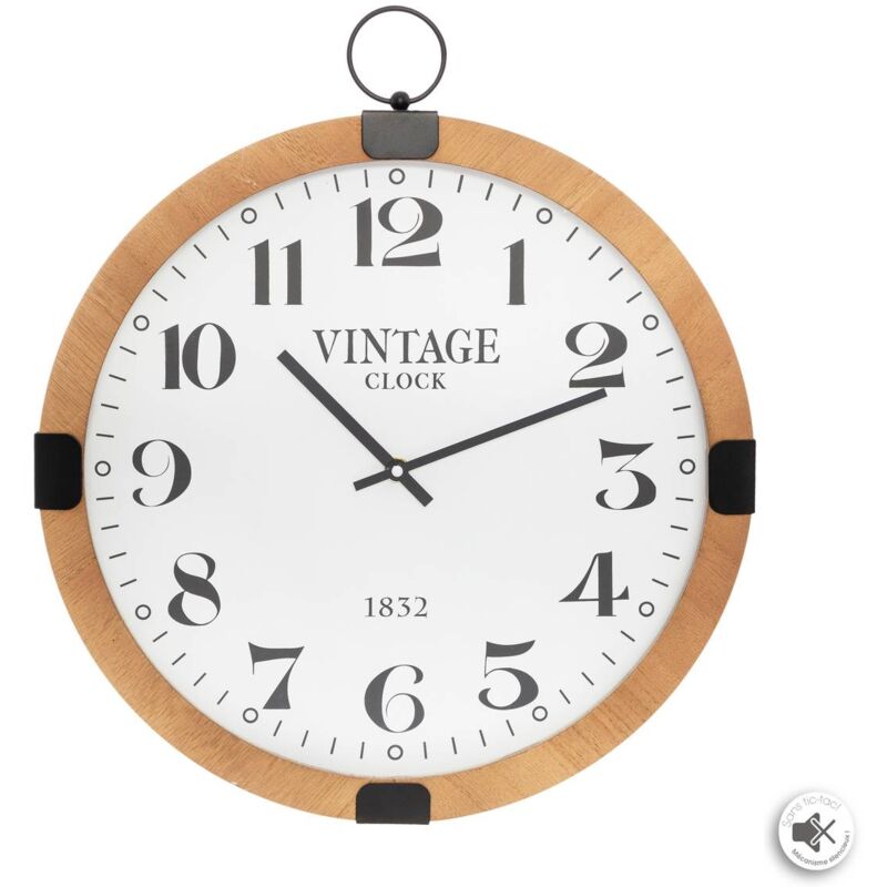 foto del prodotto atmosphera orologio marrone gousset d38cm cr ateur d int rieur