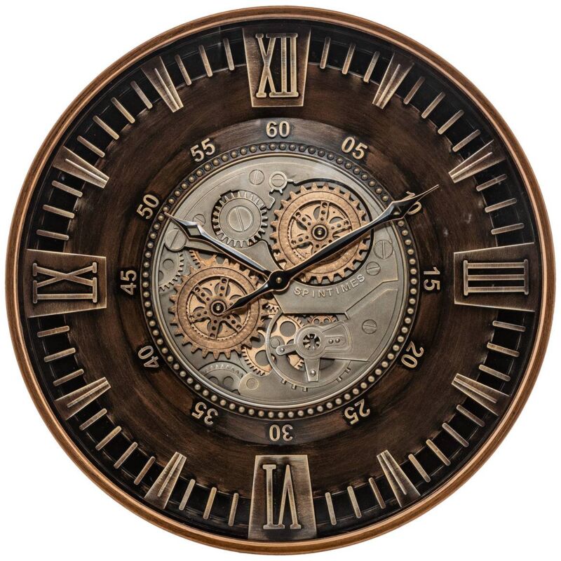 foto del prodotto atmosphera orologio meccanico yoni metallo marrone d59cm cr ateur d int rieur