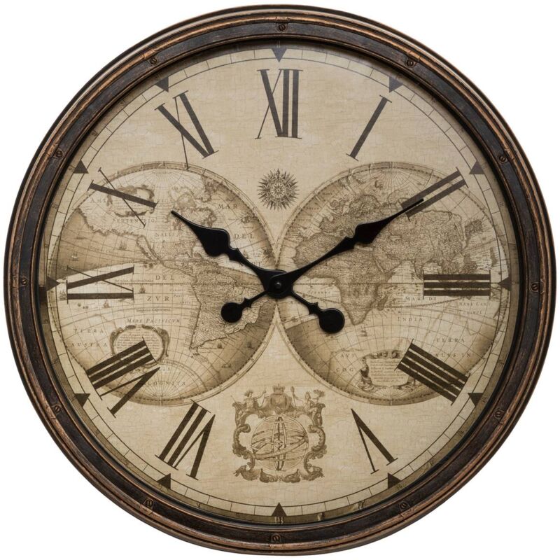 foto del prodotto atmosphera orologio mondiale tomy nero d52cm cr ateur d int rieur