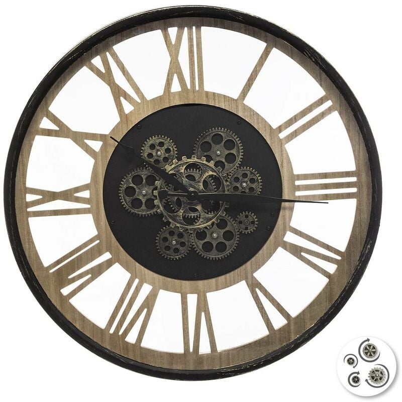 foto del prodotto atmosphera orologio paul nero d57cm cr ateur d int rieur