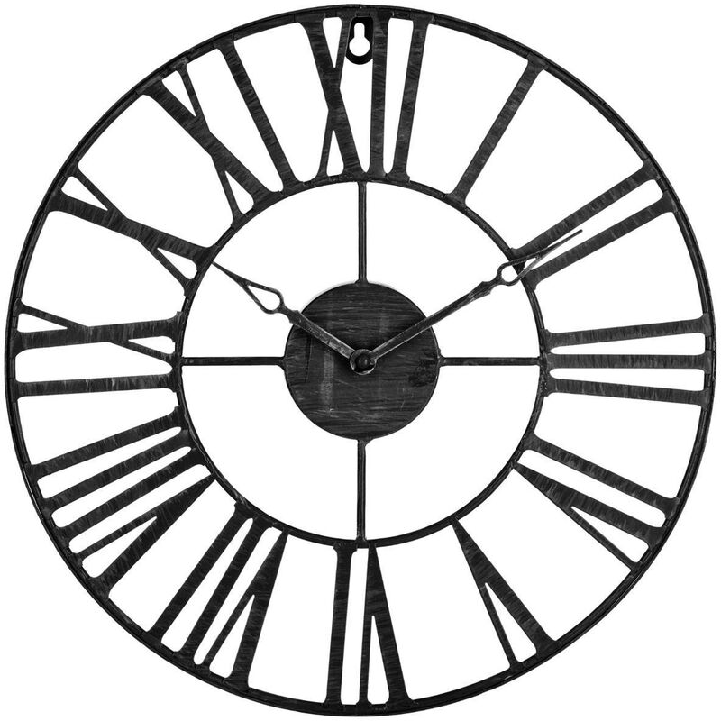 foto del prodotto atmosphera orologio vintage in metallo nero d37cm cr ateur d int rieur